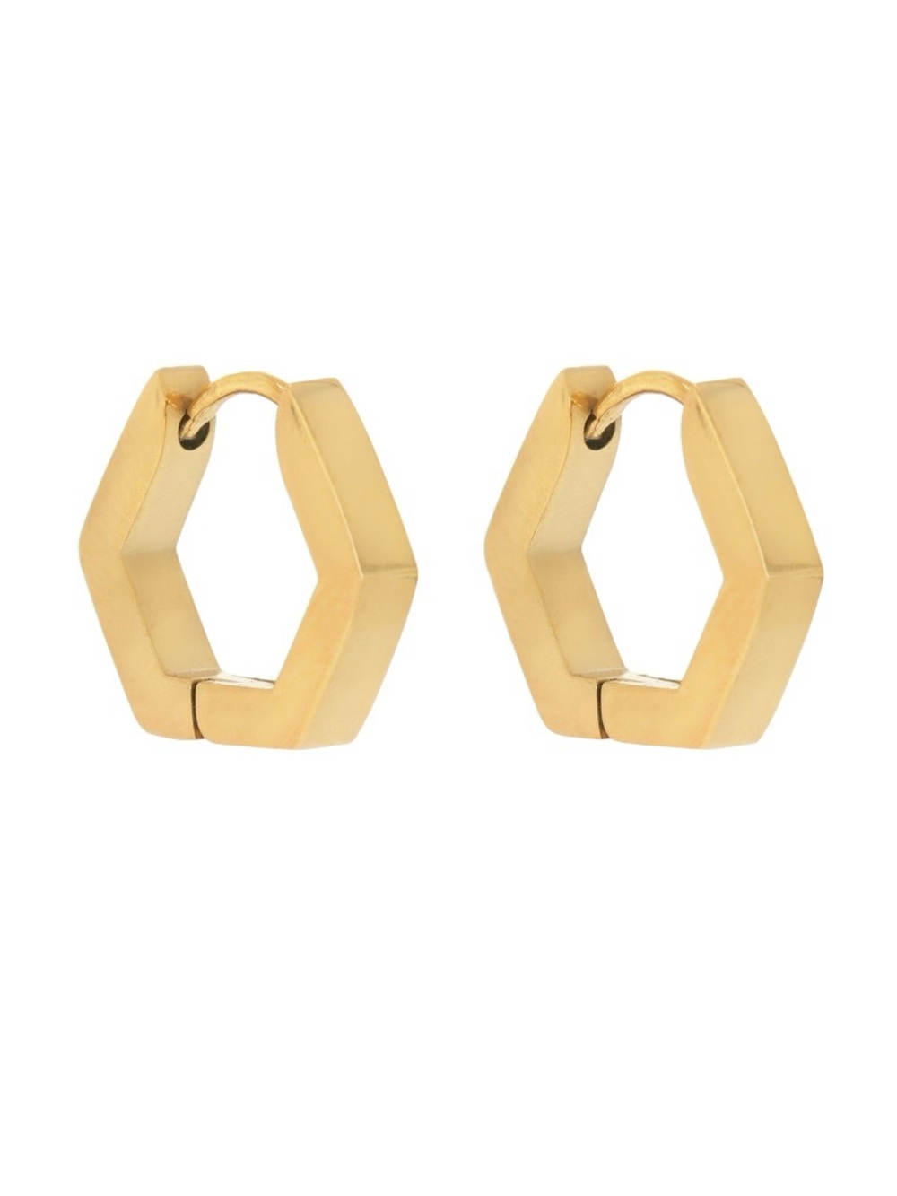 Hey Harper Bree Hexagon Huggie Hoop Earrings